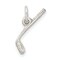 Sterling Silver Golf Club & Ball Charm Pendant Jewelry 19mm x 10mm